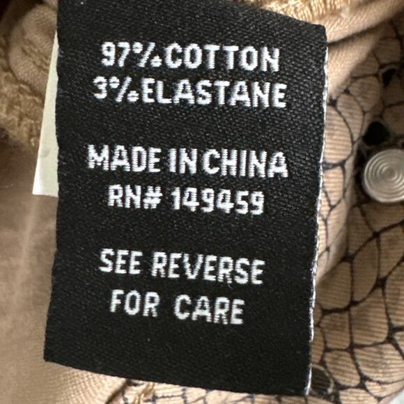 Prosperity Women’s Snakeskin Print Denim Jacket Taupe Black Size XS NWOT - Picture 8 of 9